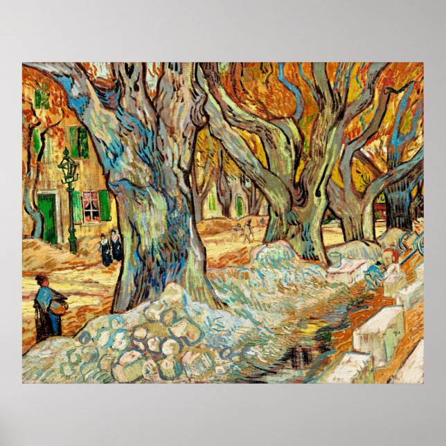 Poster Van Gogh - As Grandes Árvores (Frente)