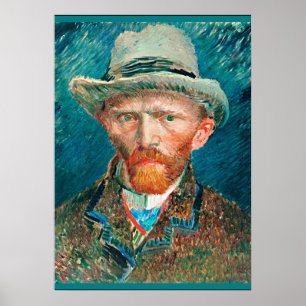 Poster Van Gogh - Autorretrato, 1887