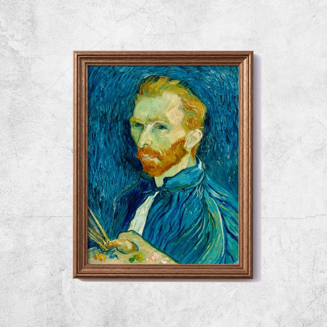 Poster Van Gogh autorretrato famoso Muro de Arte Antiga (Van Gogh Self Portrait Famous Old Art Wall Poster
)