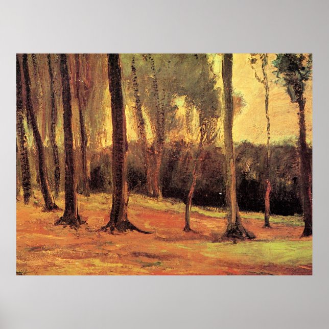 Poster Van Gogh - Beira de uma Floresta, (Frente)