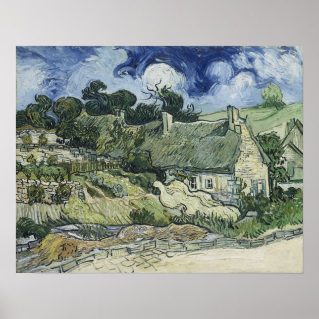 Poster Van Gogh - Cabanas de Cordeville (Frente)