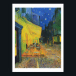 Póster Van Gogh | Café Terrace à Noite | 1888<br><div class="desc">"Cafe Terrace at Night" foi completado por Vincent Van Gogh em 1888.</div>