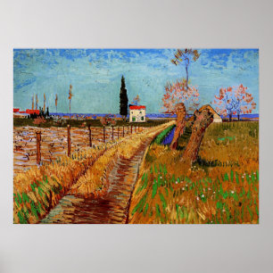 Poster Van Gogh - Caminho através de um Campo