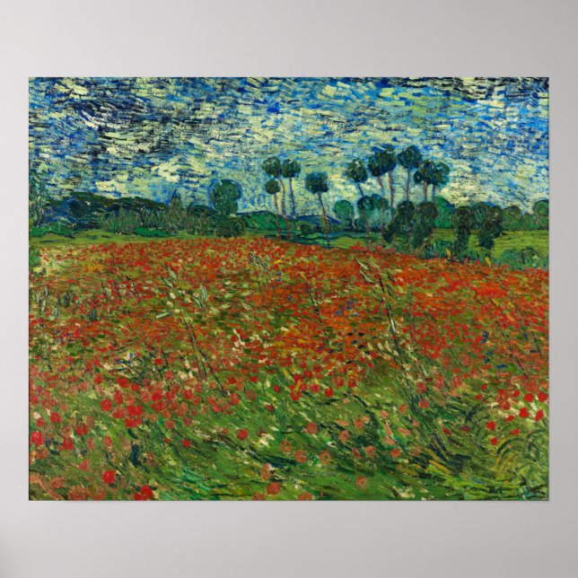 Poster Van Gogh - Campo de Papoulas (Frente)