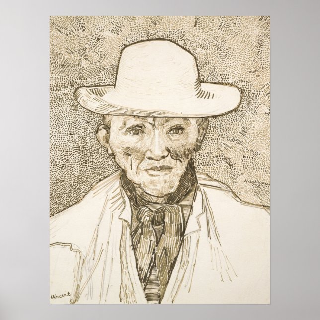 Poster Van Gogh - Camponês Da Camargue (Frente)