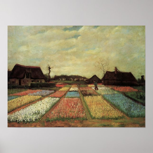 Póster Van Gogh - Campos de Bulb (Frente)