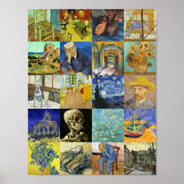 Poster Van Gogh Collage (Frente)