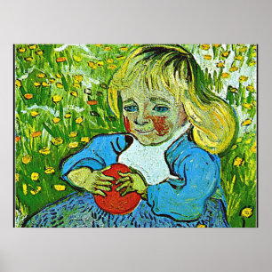 Poster Van Gogh - Criança com Laranja