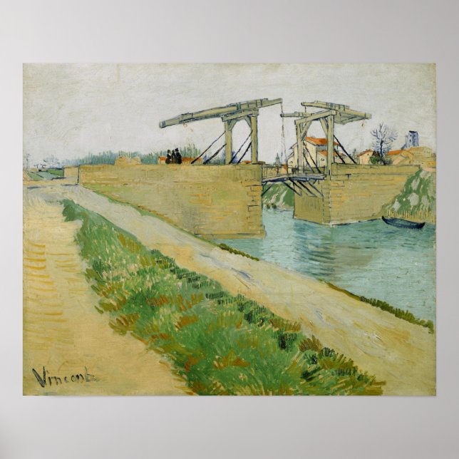 Poster Van Gogh - De Brug Langlois (Frente)