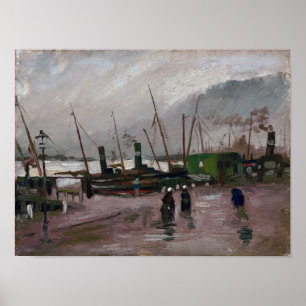 Poster Van Gogh De Ruijterkade em Amsterdã
