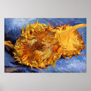 Poster Van Gogh: Dois girassóis cortados