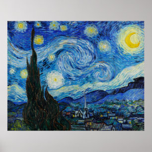 Poster Van Gogh é a Noite Estrelada