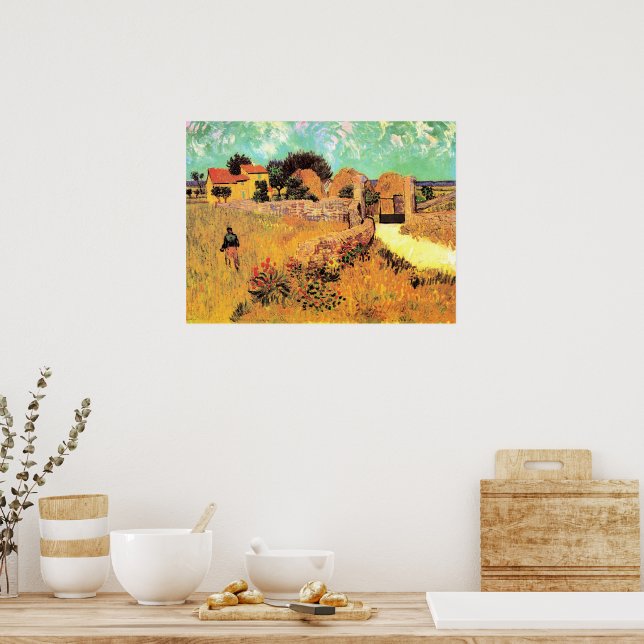 Poster Van Gogh - Farmhouse in Provence, (Cozinha)