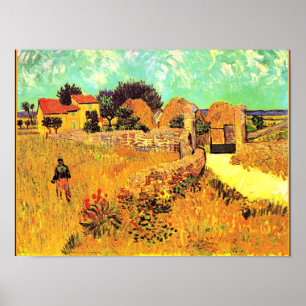 Poster Van Gogh - Farmhouse in Provence