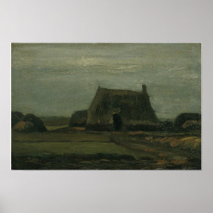 Poster Van Gogh - Fazenda Com Pilhas De Turfa
