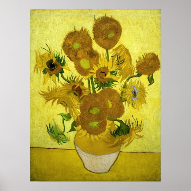 Poster Van Gogh - Girassóis (Frente)