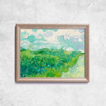 Poster Van Gogh Green Wheat Fields Old Art<br><div class="desc">Poster de Vincent Van Gogh,  campos de trigo verde,  1890. Uma velha e famosa pintura de verde e um céu azul nublado num estilo colorido e brilhante de impressionismo poste. Licença CCO,  dominio público art. Quadro não incluído.</div>
