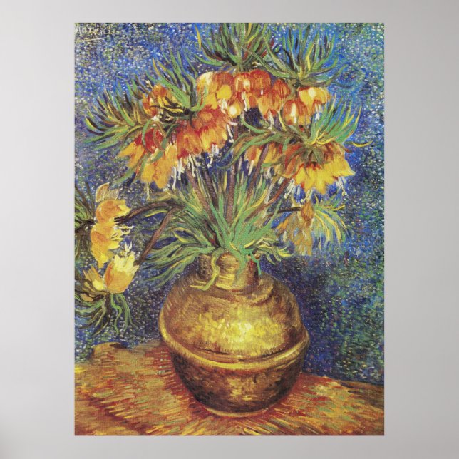 Poster Van Gogh Imperial Fritillaries in Copper Vase (Frente)