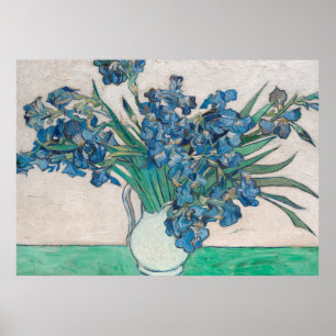 Poster Van Gogh Iris Vase Painting Impressionism