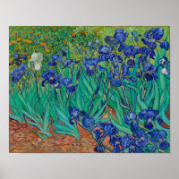 Van Gogh Irises Floral Painting