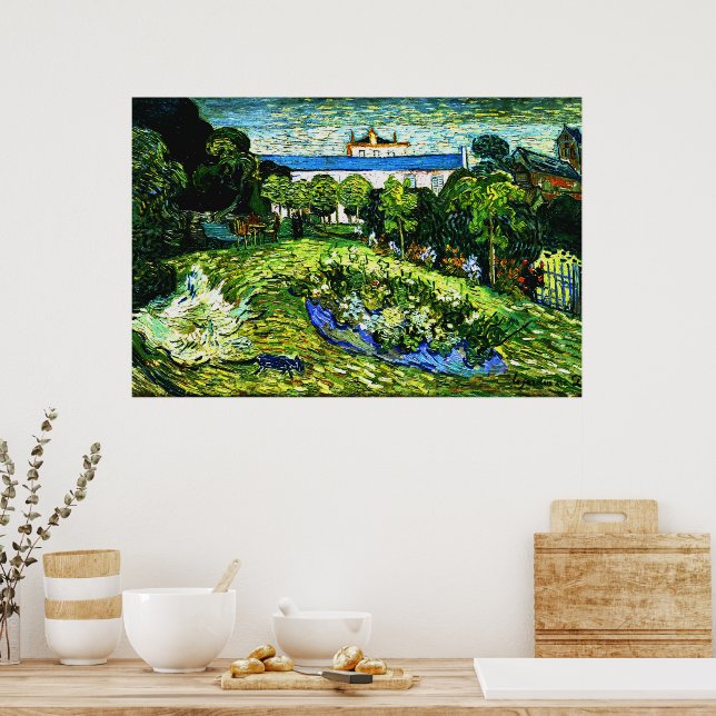 Poster Van Gogh - Jardim de Daubigny (Cozinha)