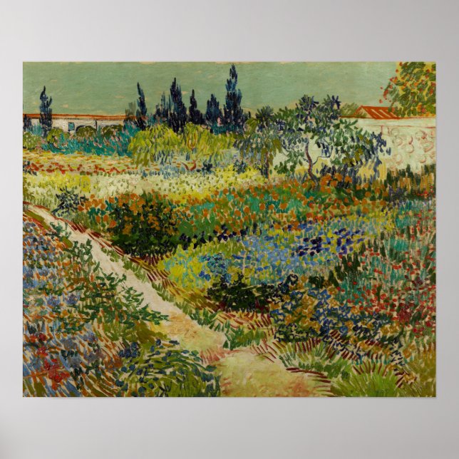Poster Van Gogh - Jardim Em Arles (Frente)