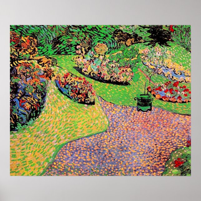Poster Van Gogh - Jardim em Auvers, (Frente)