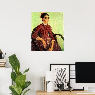 Poster Van Gogh, La Mousme, Sentado, Retrato Vintage