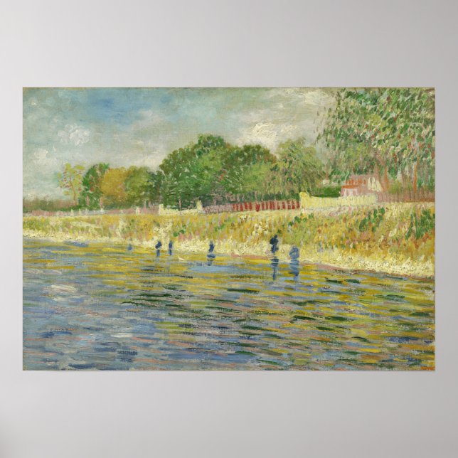 Poster Van Gogh - Margem do Sena (Frente)
