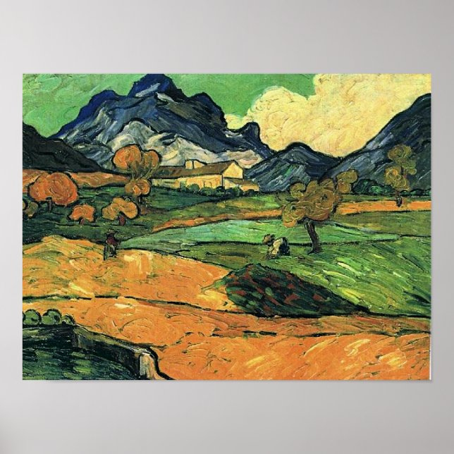 Poster Van Gogh - Monte Gaussier, pintura famosa, (Frente)