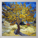 Poster Van Gogh Mulberry Tree Impressionism Art<br><div class="desc">Vincent Van Gogh Art - The Mulberry Tree - Vincent Van Gogh pintou "a árvore de morango" em 1889. As pinturas de Van Gogh foram marcadas pela sua vibração, pelo uso de cores frescas, fortes pinceladas de tinta. Van Gogh pintou a árvore de morango quando estava no Santo Paul Asium...</div>