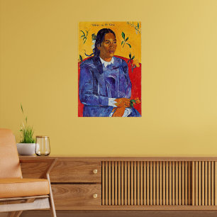 Poster Van Gogh - Mulher com uma Flor