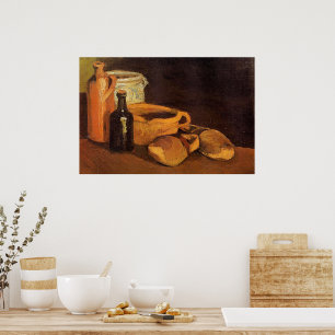 Poster Van Gogh - Natureza Morta com Tamancos e Potes
