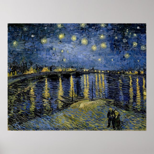 Poster Van Gogh - Noite Estrelada (Frente)