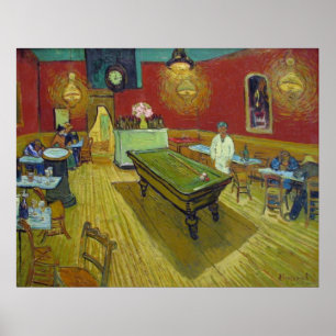 Póster Van Gogh o café da noite