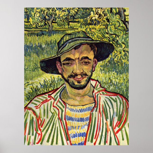 Poster Van Gogh - O Gardener (também conhecido por Jovem  (Frente)