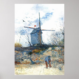 Poster Van Gogh: O moinho de Galette
