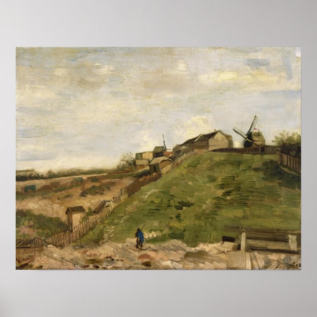 Poster Van Gogh - O Monte Montmartre Com Pedreira (Frente)