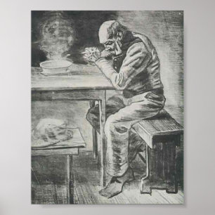 Póster Van Gogh - Oração Antes da Refeição