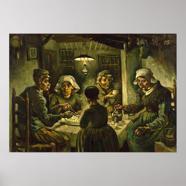 Poster Van Gogh - Os Comedores De Batata (Frente)