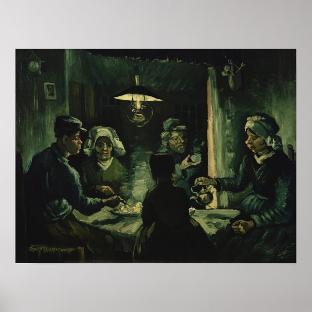 Poster Van Gogh - Os Comedores De Batata (Frente)