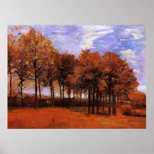 Poster Van Gogh - Paisagem do outono