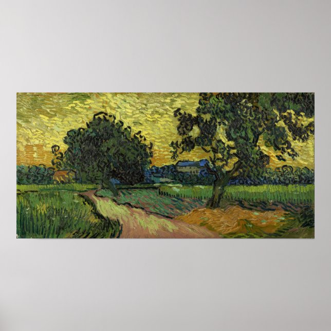 Poster Van Gogh - Paisagem Em Twilight (Frente)