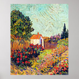 Poster Van Gogh - Paisagem, famosa trabalho de arte,