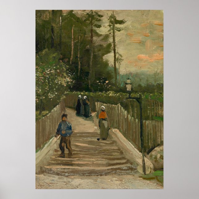 Poster Van Gogh Path in Montmartre (Frente)