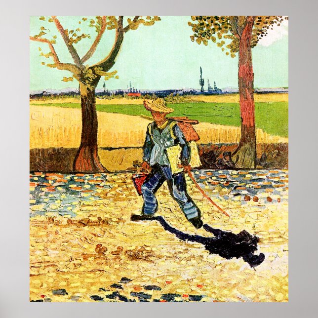Póster Van Gogh: Pintor a caminho do trabalho (Frente)