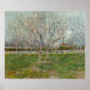 Poster Van Gogh - Pomar Em Flor (Árvores De Ameixa)