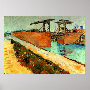 Poster Van Gogh - Ponte Langlois com Estrada