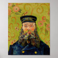 Van Gogh Postman. Retrato impressionismo