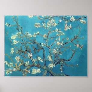 Poster Van Gogh - ramos com flor da amêndoa